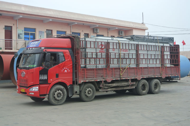 山楂片烘干設備主烘箱已經裝完